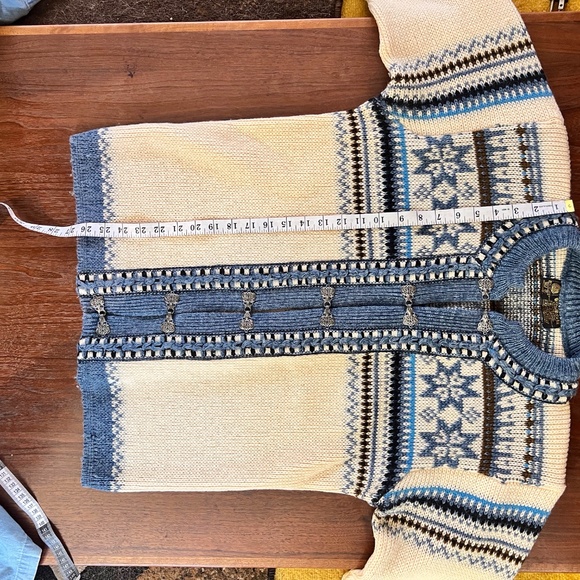 VINTAGE NORDSTRIKK WOOL CARDIGAN SWEATER - Picture 6 of 10